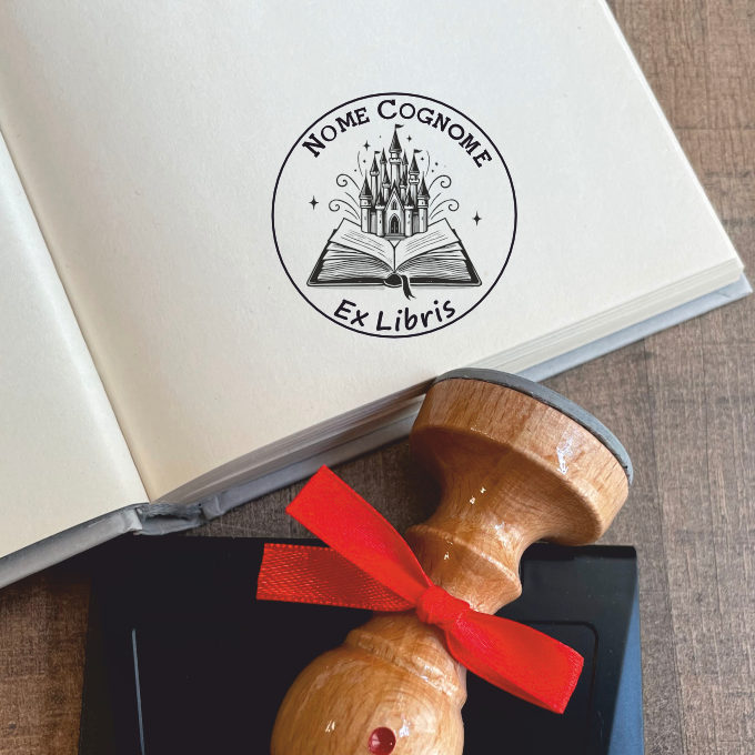 Timbro Ex Libris Castello - d. 40 mm