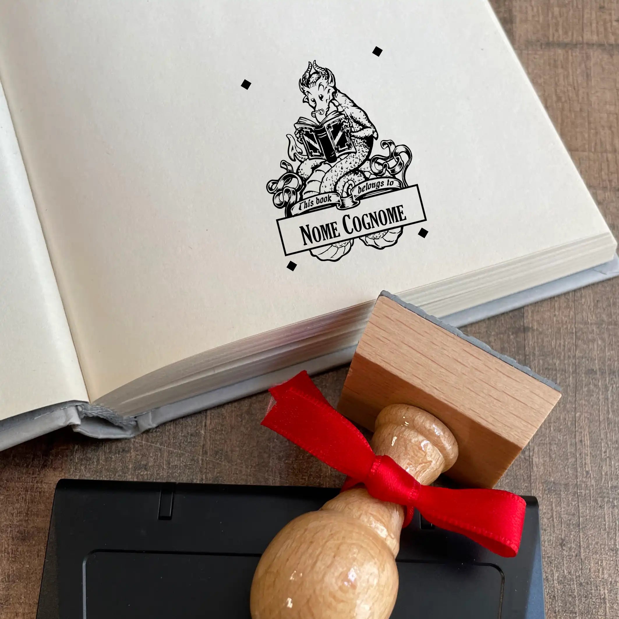 EX Libris Drago Stamp - 30x40 mm