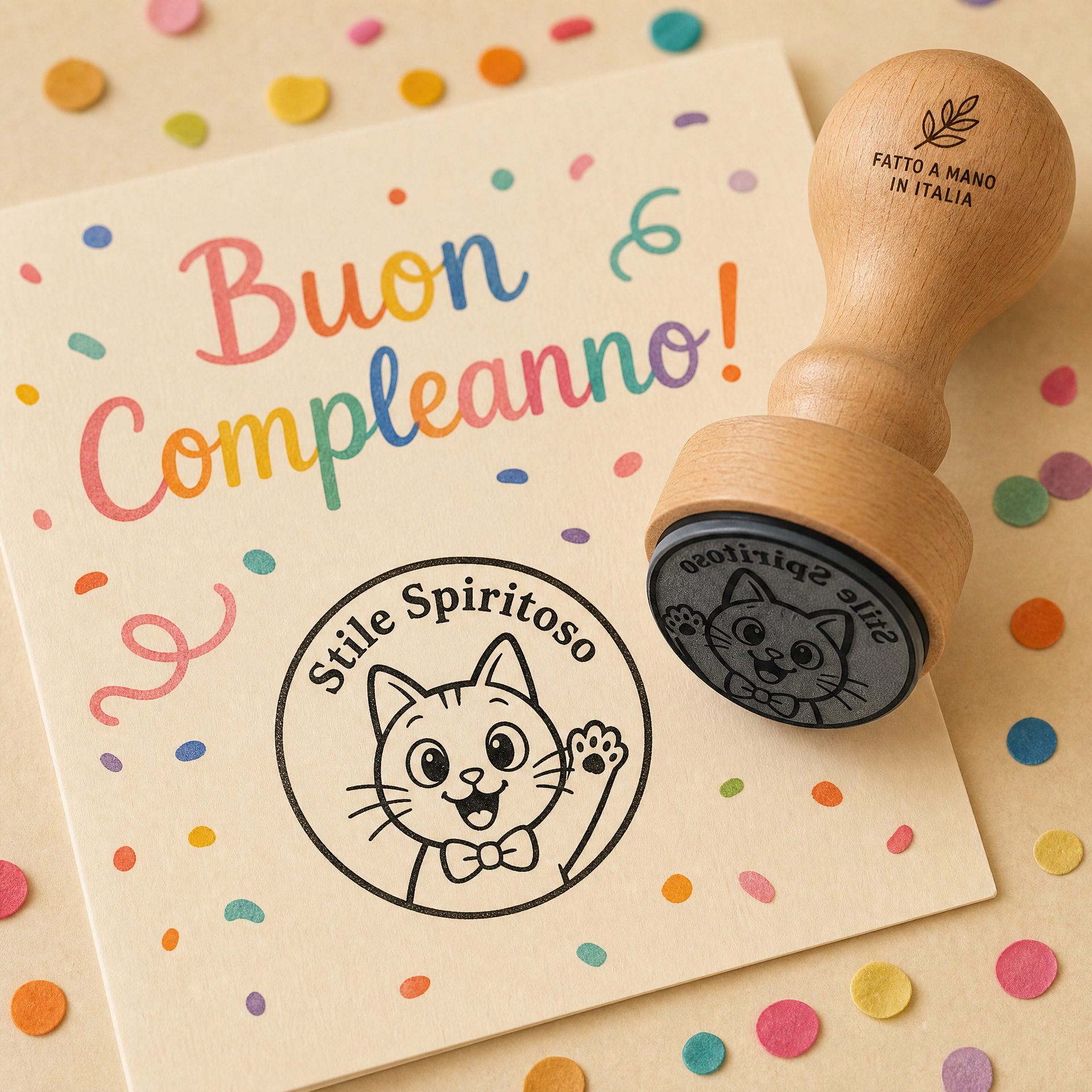 Personalisierte Ex Libris Stempel - Volpe - d. 40 mm