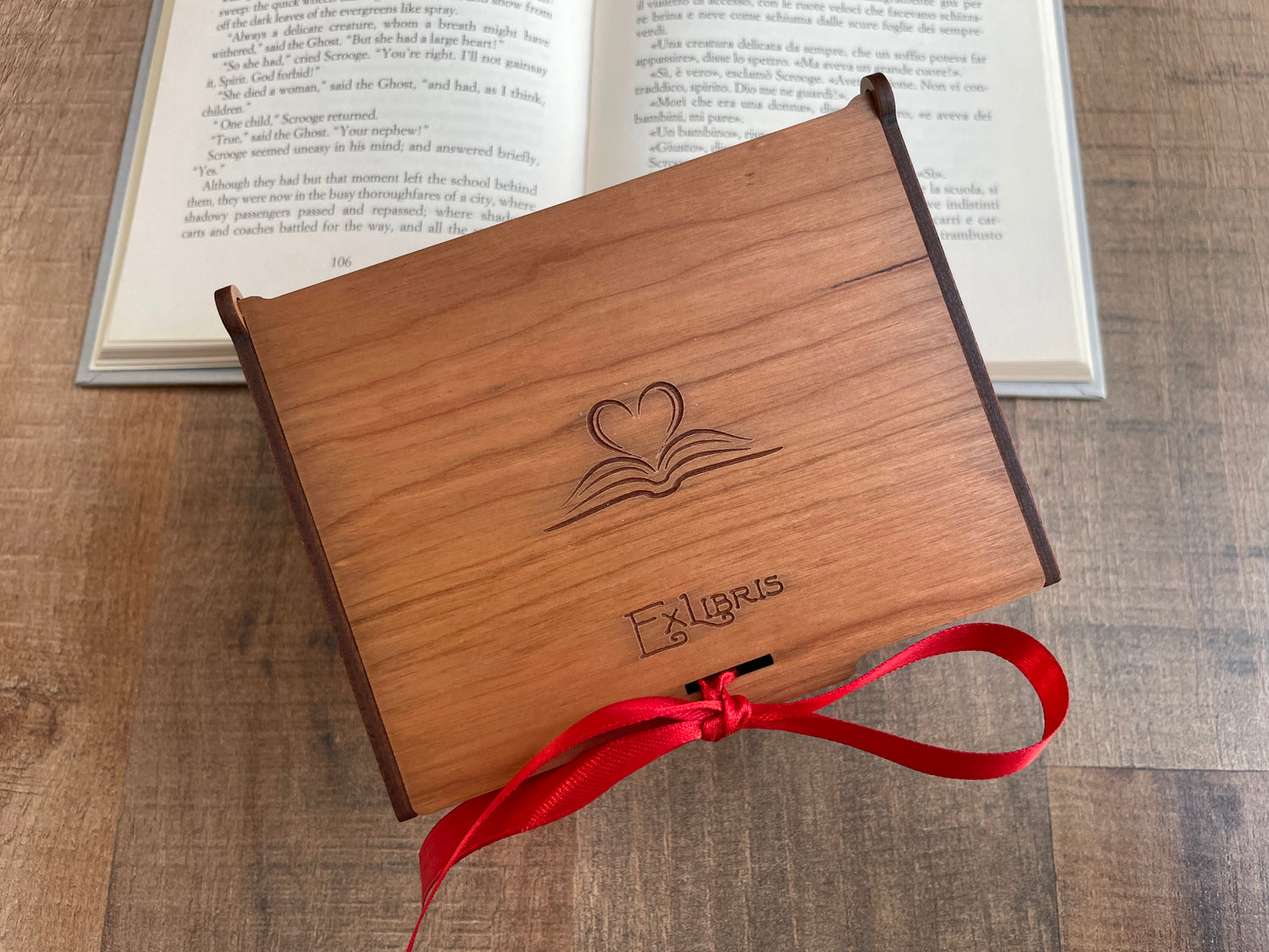 Geschenkbox aus Holz für Stempel