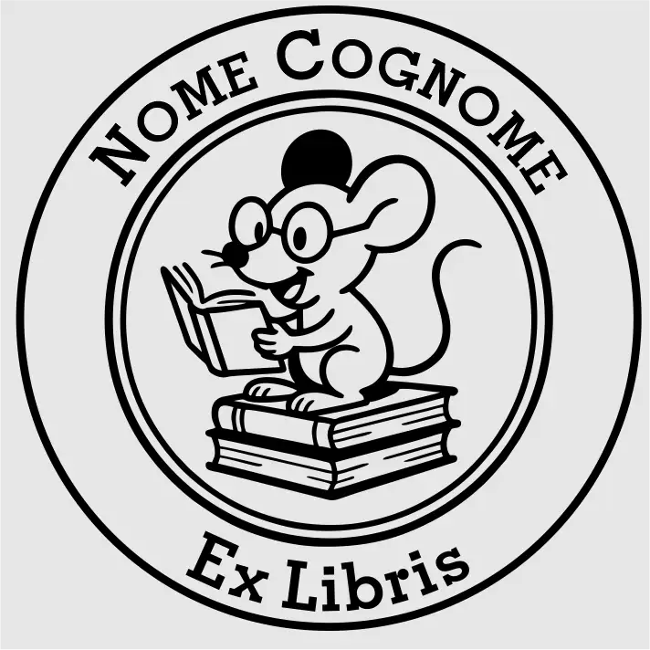 Stamp ex Libris Music - d. 40 mm