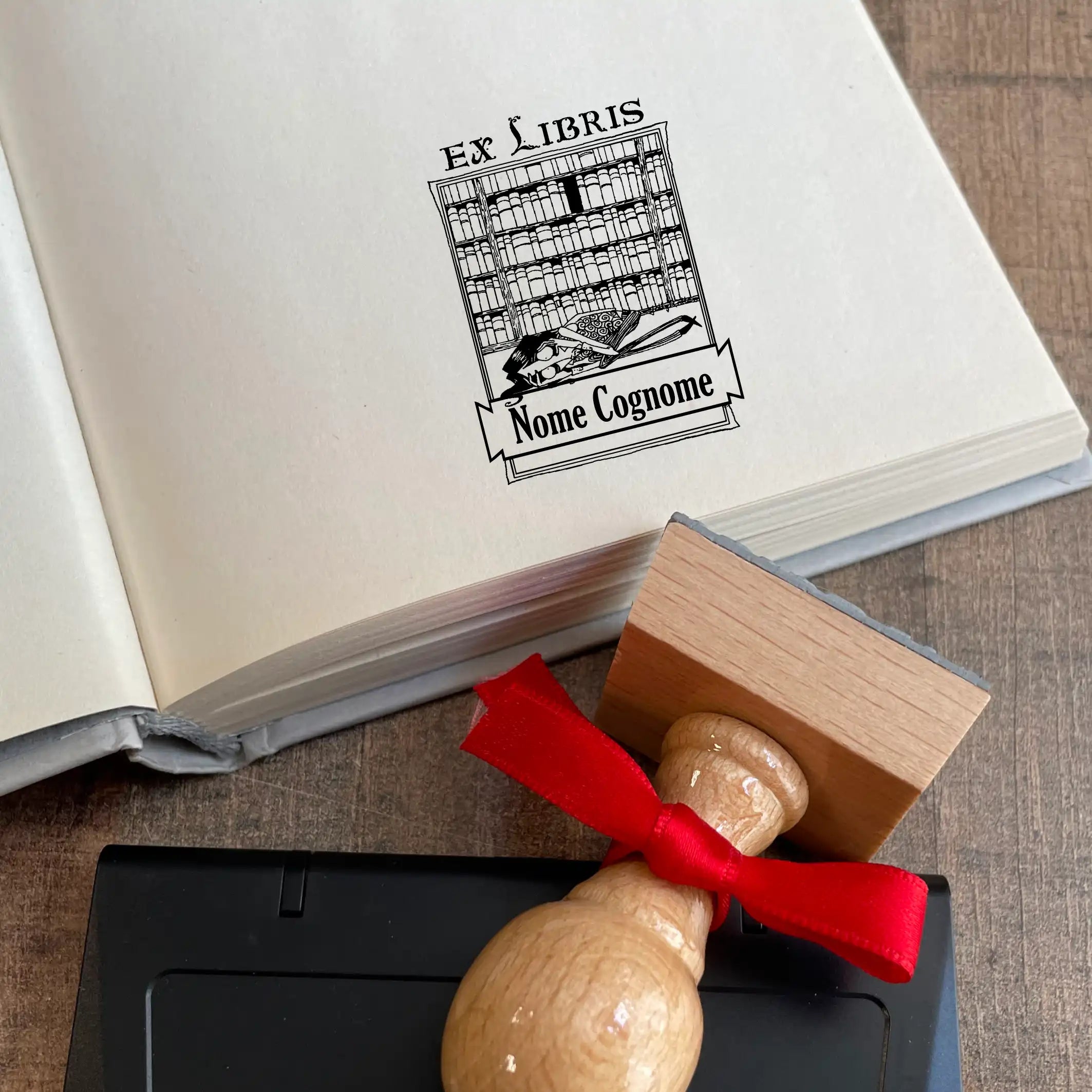 Ex Libris stamp the Bookseller - 30x40 mm