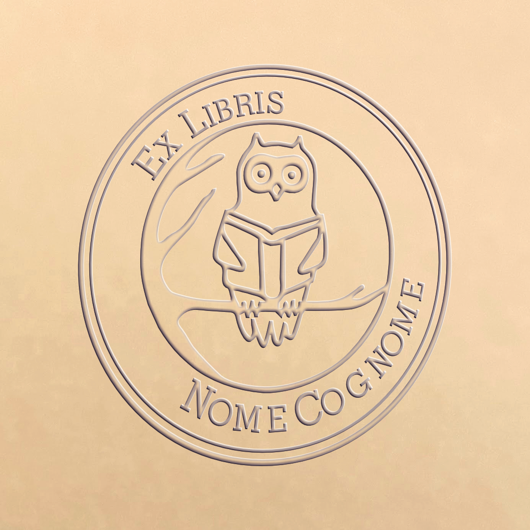 Trockenstempel ex libris Gufo