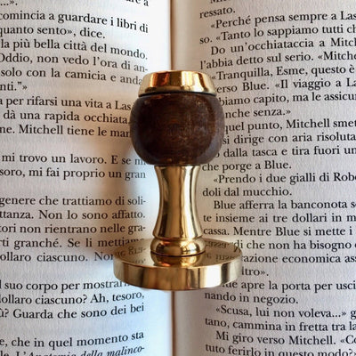 Timbro Ex Libris Albero - d. 40 mm - timbriexlibris